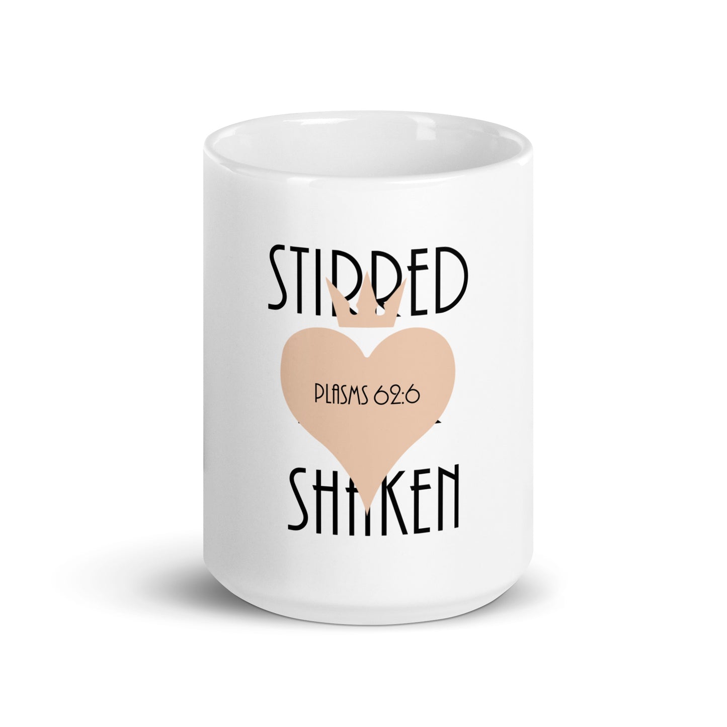 Stirred Never Shaken - Kingdom X Hunter White glossy mug
